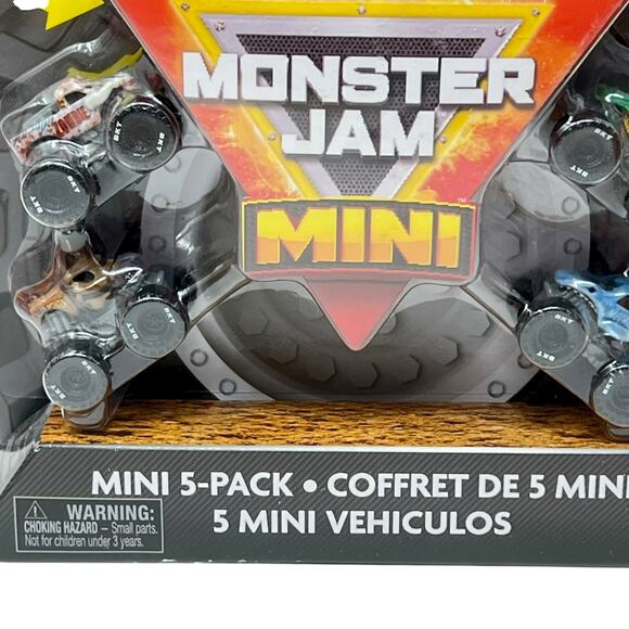 Spin Master Monster Jam Mini 5-Pack Collectible Monster Trucks 1:87 Scale NEW - Picture 3 of 9
